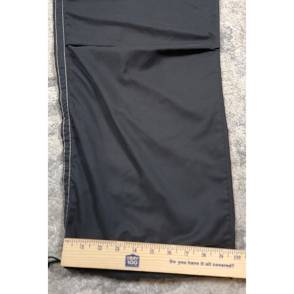 True Religion Mens Black Cargo Stitching Elastic Waist Pockets Pants Sz 30-32x31 - Picture 2 of 8